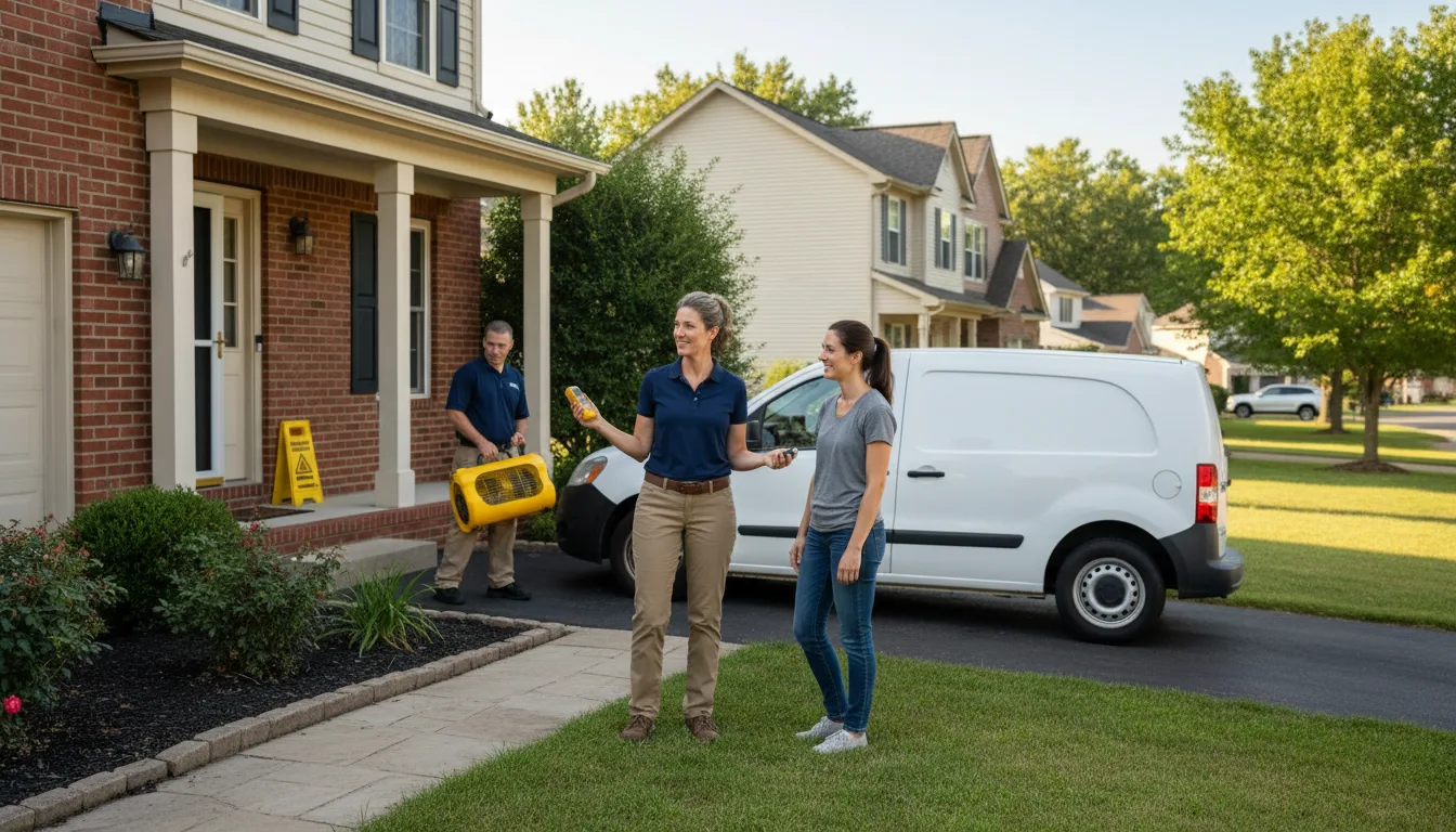Water restoration image for Water Damage & Restoration Services in Larned, KS